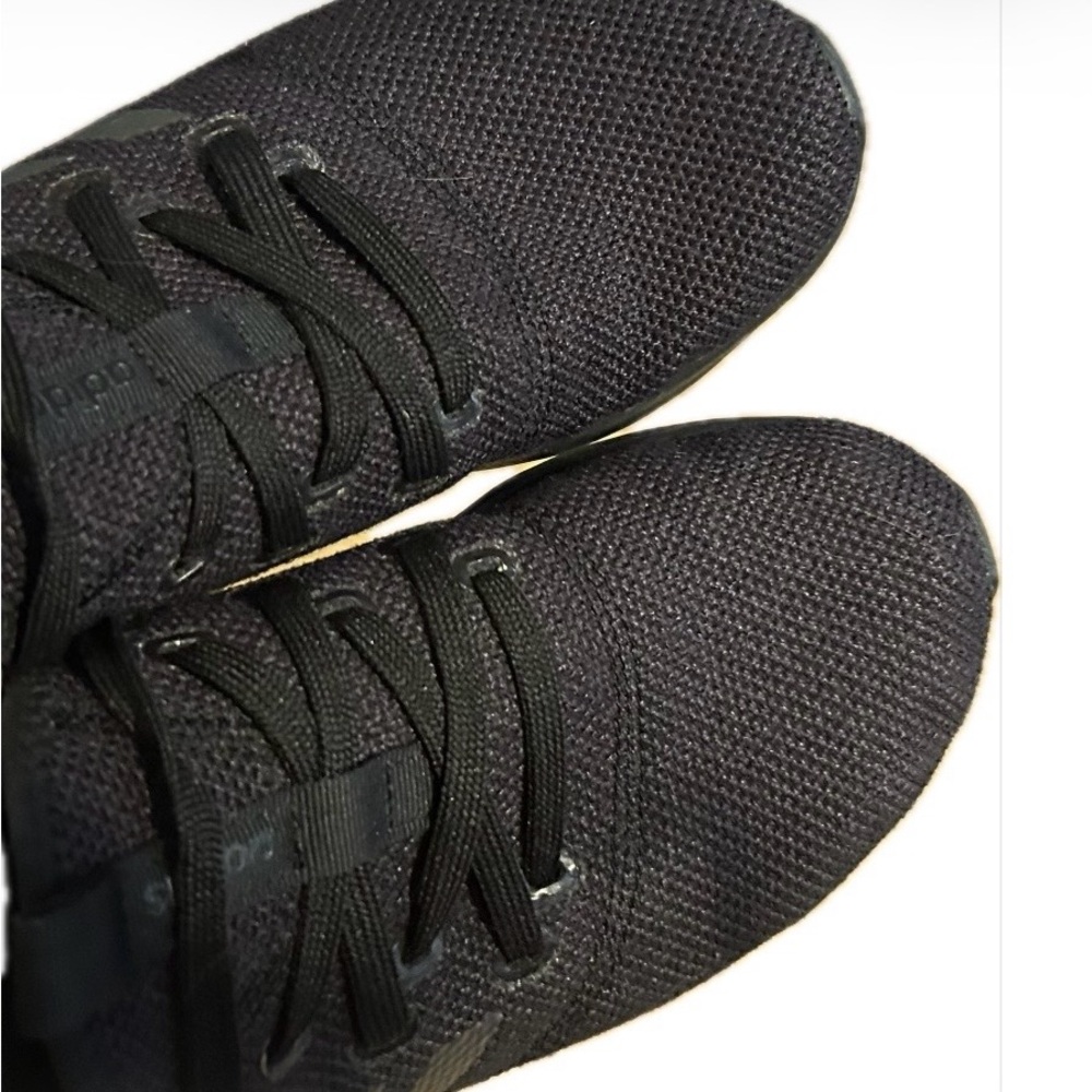 Adidas women’s cloud foam pure black slip-on athletic shoes, size 8. EUC. - Picture 7 of 10